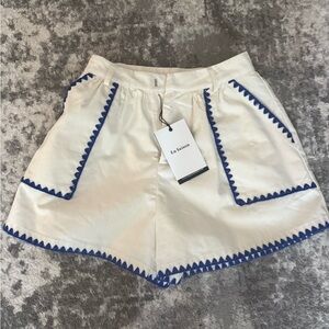 En Saison ric rac trim shorts